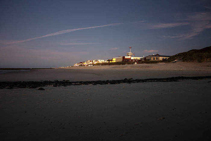 Abendd&auml;mmerung am Strand