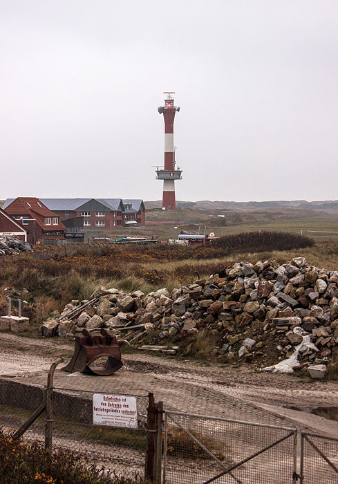 Neuer Leuchtturm vom Deckwerk aus gesehen