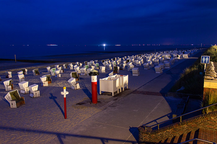 Hauptstrand bei Nacht