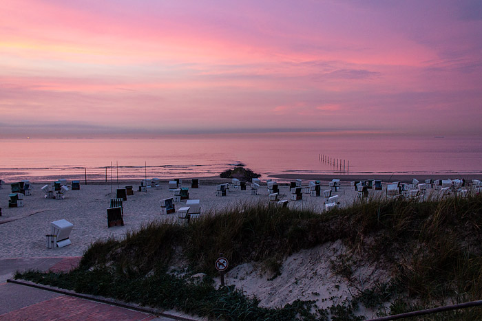 Abendstimmung am Hauptstrand