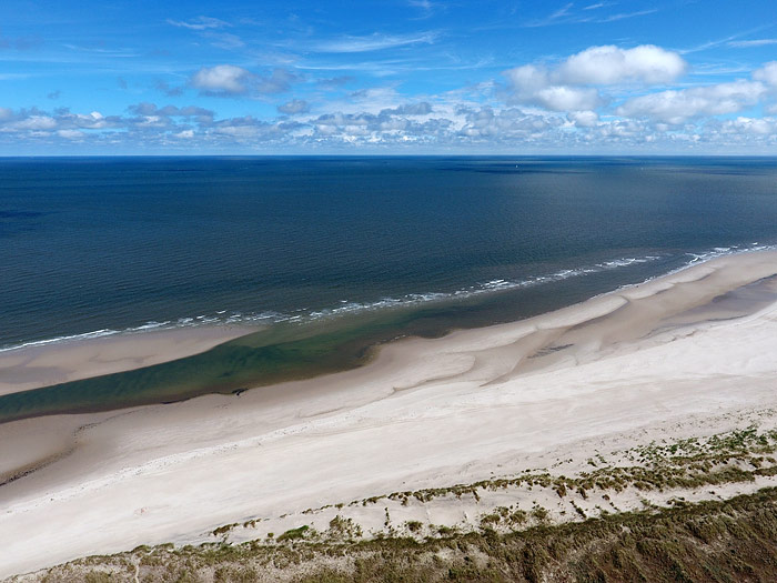 Luftbild vom Oststrand