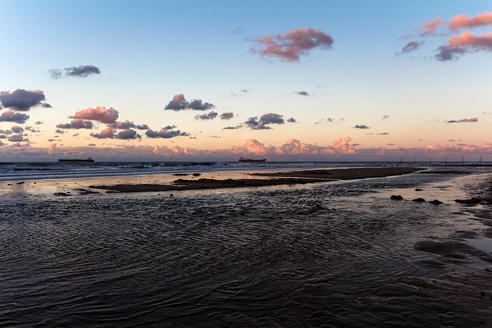 Priel in der Abendd&auml;mmerung