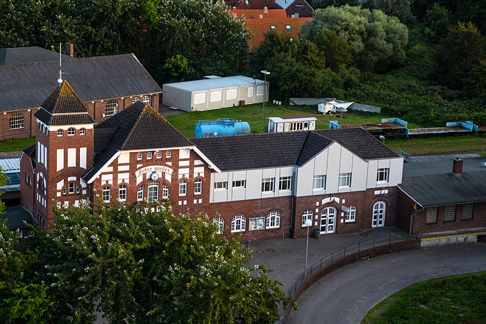 Bahnhof vom Leuchtturm aus gesehen