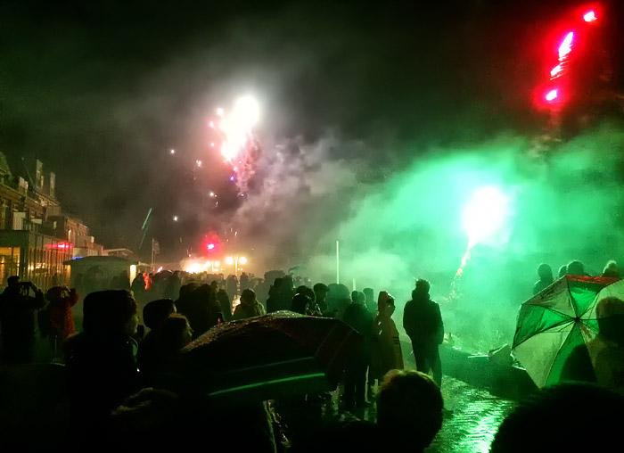 Silvester auf der Strandpromenade