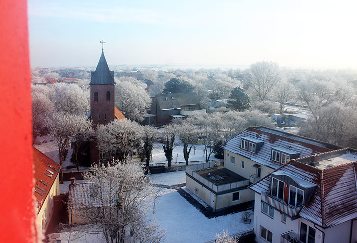 Leuchtturm-Ausblick hin zur Nikolaikirche
