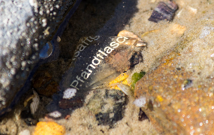 Glasscherbe am Ostende