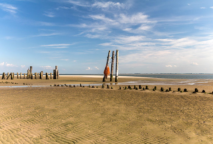 Ostanleger bei Niedrigwasser