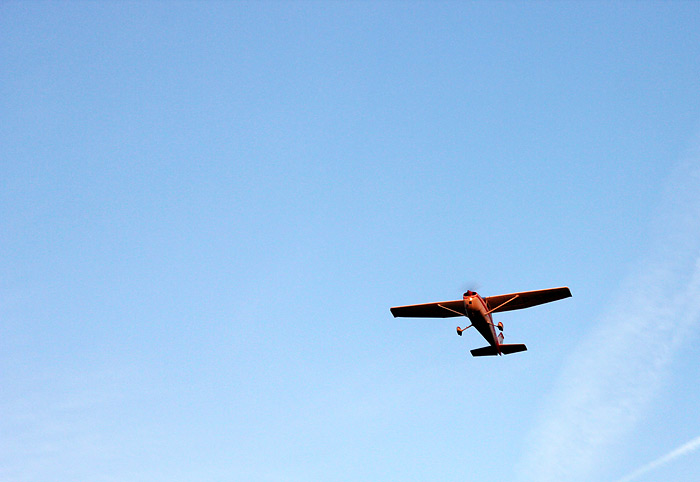 Cessna kurz nach dem Start