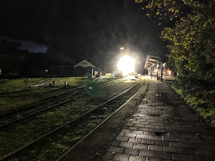 Gleisarbeiten am Bahnhof