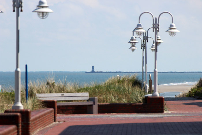 Blick von der Strandpromenade nach Osten