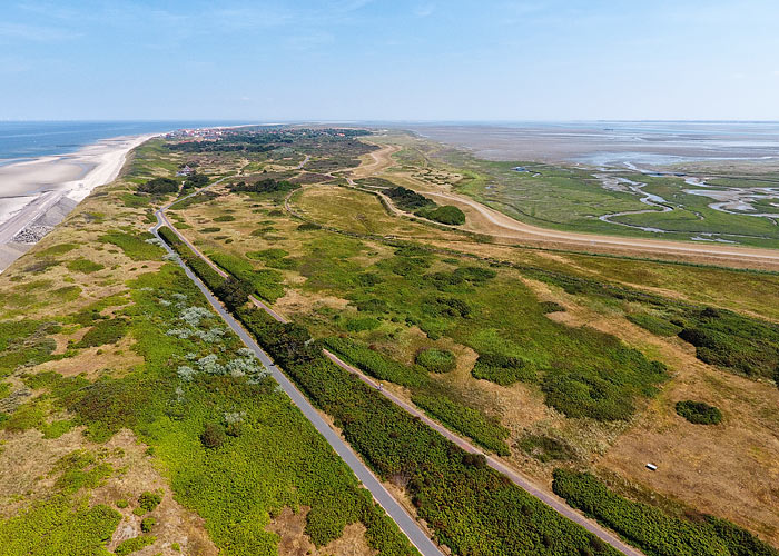 Grimmshörn und Straße zum Westen