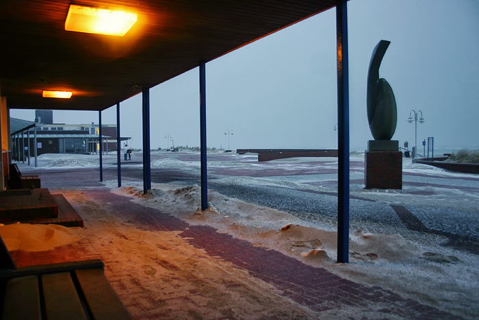 Westliche Promenade im Winter