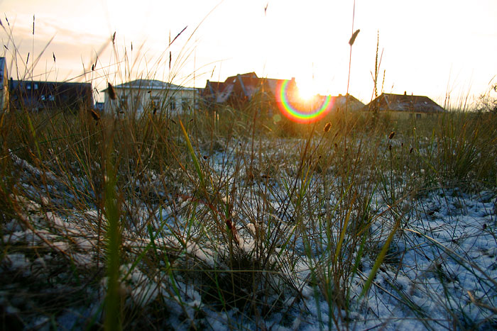 Schnee auf der Polizeiwiese