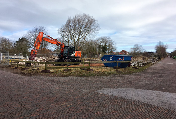 Nach dem Abbruch des ADN-Geb&auml;udes