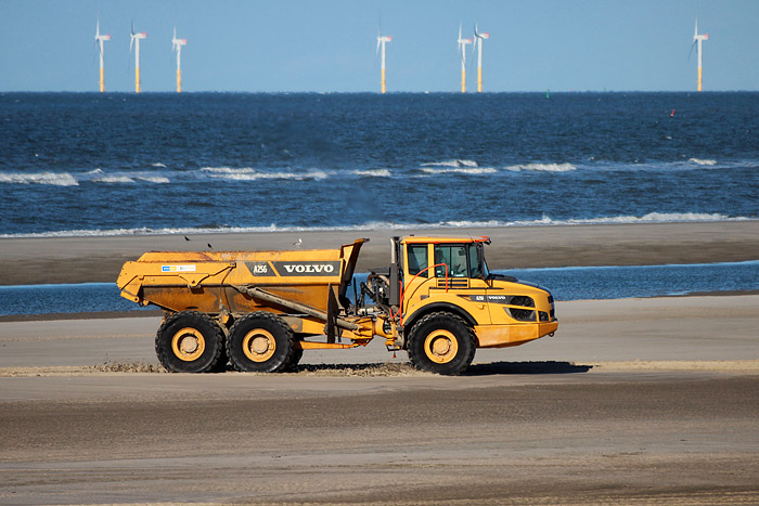 Volvo A25G Dumper am Oststrand
