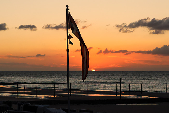 Wimpel am Hauptstrand