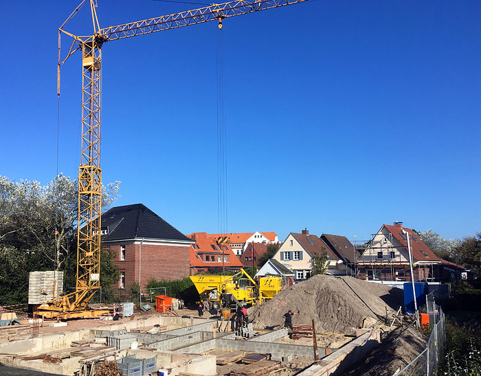 Kindergarten-Baustelle im Oktober 2021