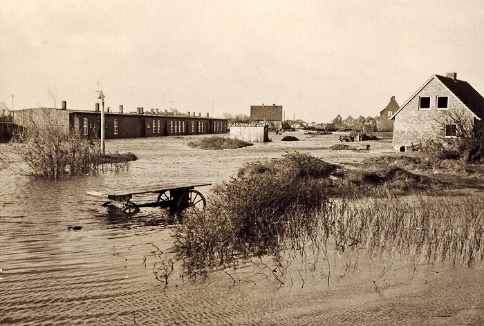 Sturmflut 1962. Siedlerstra&szlig;e