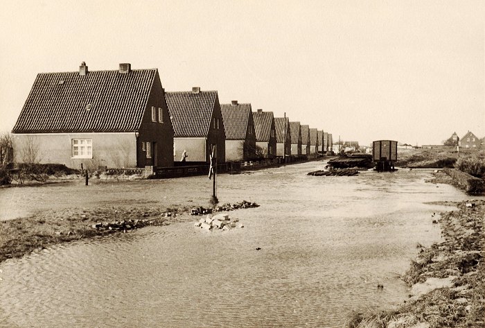 Sturmflut 1962. Siedlerstra&szlig;e