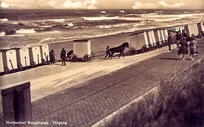 Bergung der Badekarren
