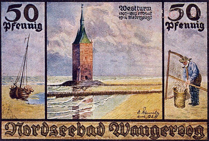 Wangerooger Notgeld, 50 Pfennig