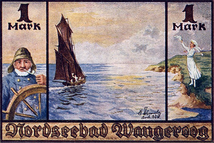Wangerooger Notgeld, 1 Mark