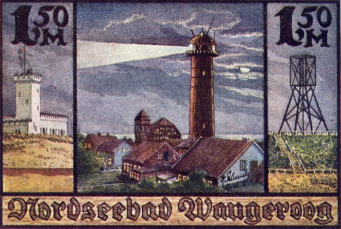 Wangerooger Notgeld, 1,50 Mark