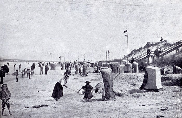 Strandleben um die Jahrhundertwende