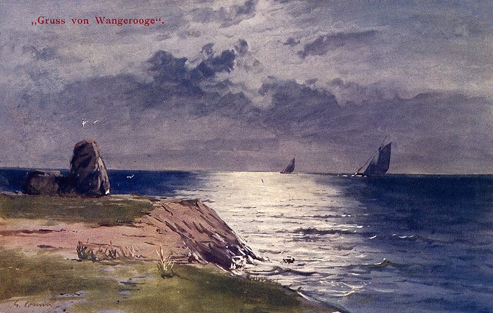 Zeichnung &raquo;Gru&szlig; von Wangerooge&laquo;
