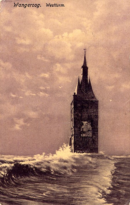 Alter Westturm in der Brandung