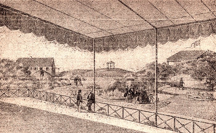 Blick von der Terrasse des Konversationshauses