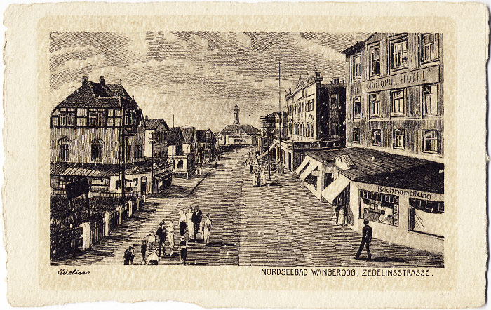 Zedeliusstraße, Blick vom Dünenbakenhügel