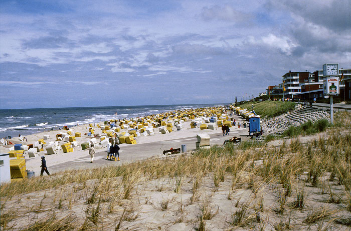 Blick zum Westfeld am Hauptstrand