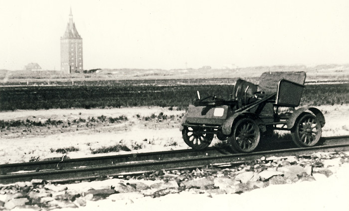 Draisine im Westau&szlig;engroden