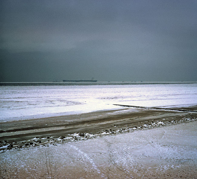 Eis und Schnee am Hauptstrand