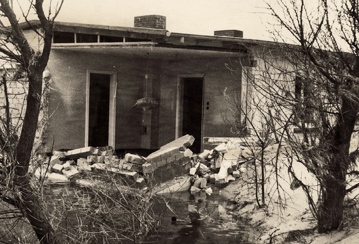 Zerst&ouml;rtes Haus in der Richthofenstra&szlig;e