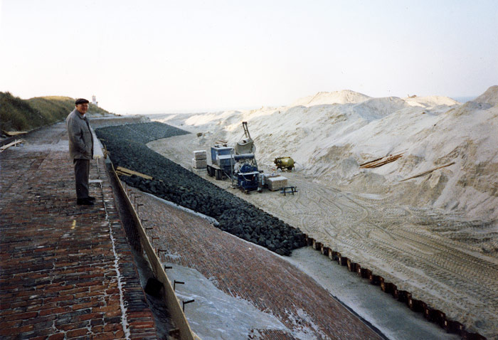Neubau der Strandmauer Nord