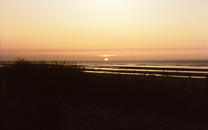 Sonnenuntergang an der Waterkant