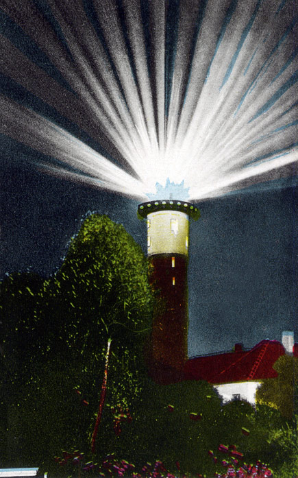 Leuchtturm bei der Arbeit