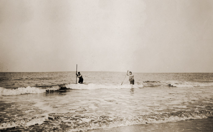 Badefeld bei leichtem Sommersturm