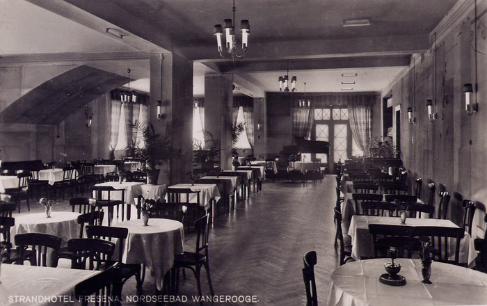 Hotel Fresena, Blick in den Saal