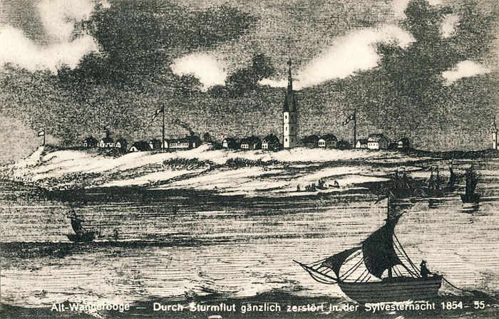 Alt-Wangerooge, zerst&ouml;rt 1854/'55