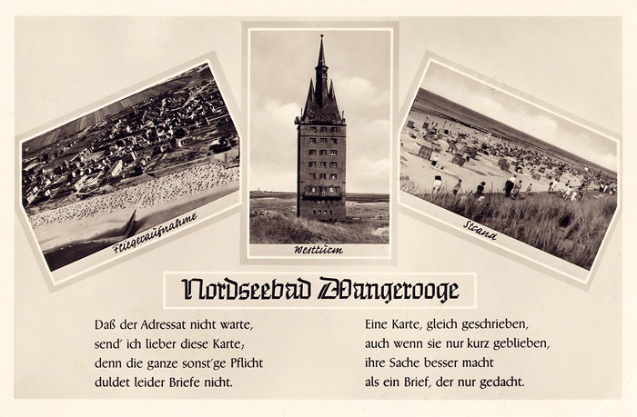 Gedichts-Ansichtskarte