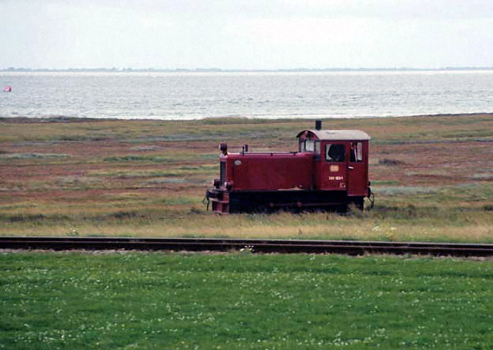 Vor&uuml;berfahrende Gmeinder-Lok