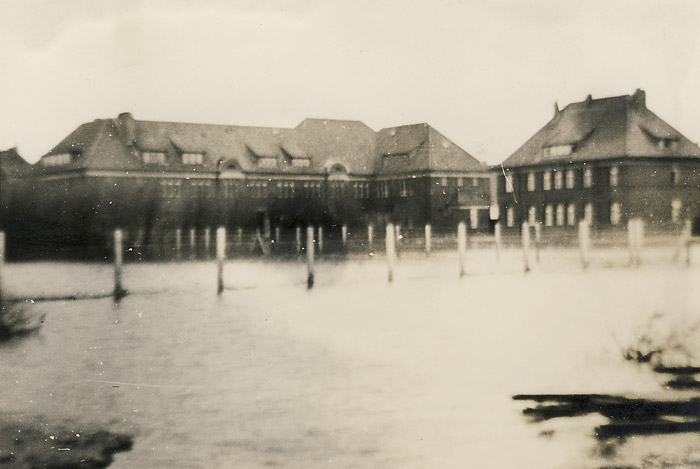 Sturmflut 1962. Kasernenplatz