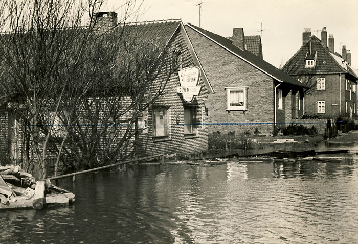 Sturmflut 1962. Gastst&auml;tte Mittelpunkt