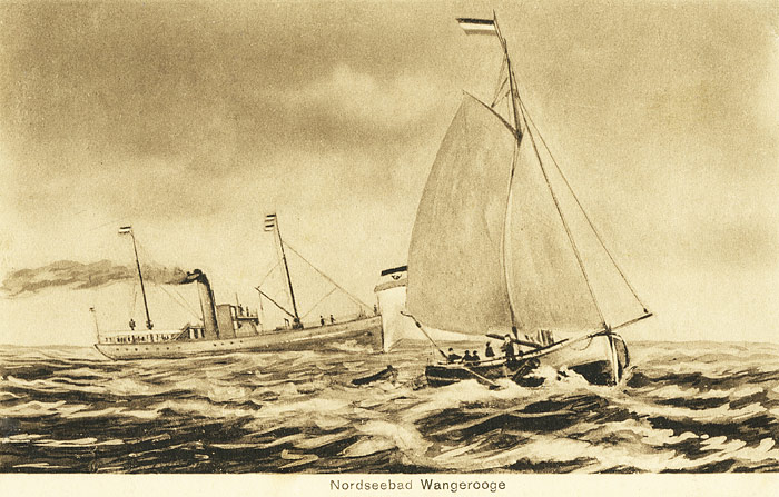 Schiffe vor Wangerooge