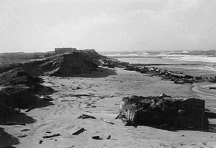 Sturmflut 1962. Tr&uuml;mmer nach der Sturmflut