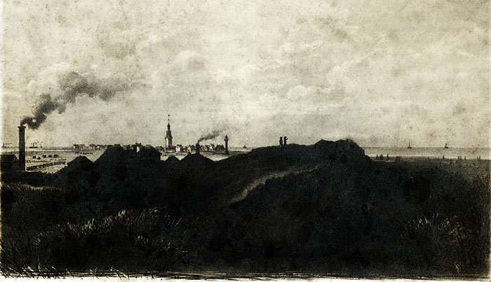 Alt Wangeroog von Osten her gesehen