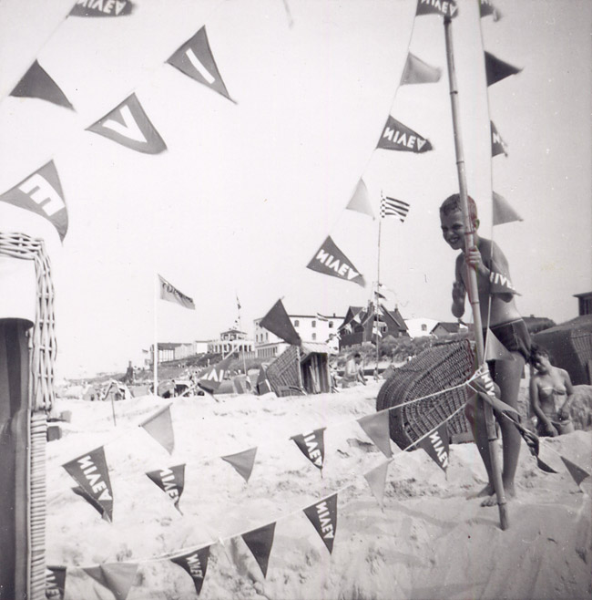 Sandburg am Hauptstrand